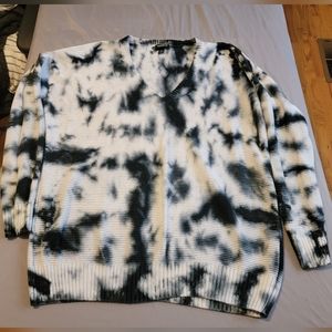 Torrid Tie Dyed Light Knit Sweater 3/4 Length-Size 1X